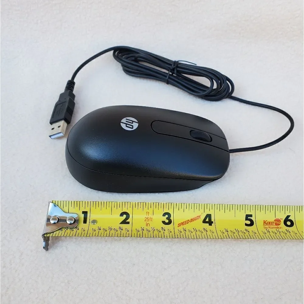 HP Hewlett-Packard USB wired optical sensor scroll mouse